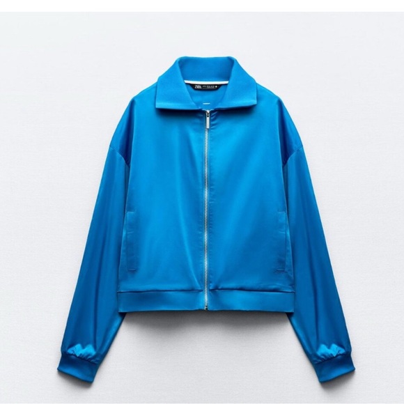 Zara Jackets & Blazers - Zara Blue Women's Track Jacket